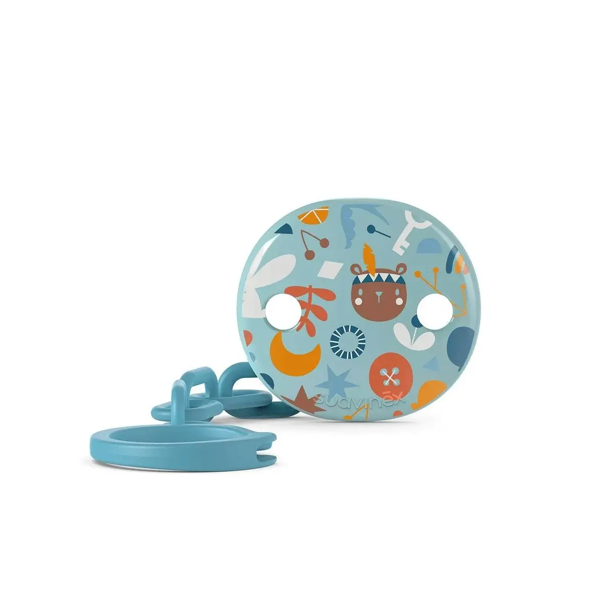 Broche Pinza Con Cinta Forest Azul, Suavinex 1