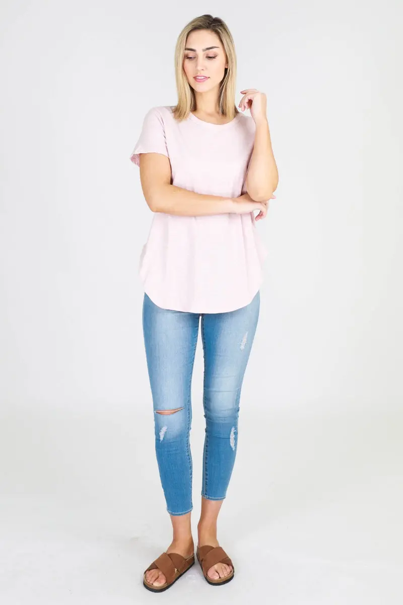 3Rd Story - Elwood Tee - Blush 1