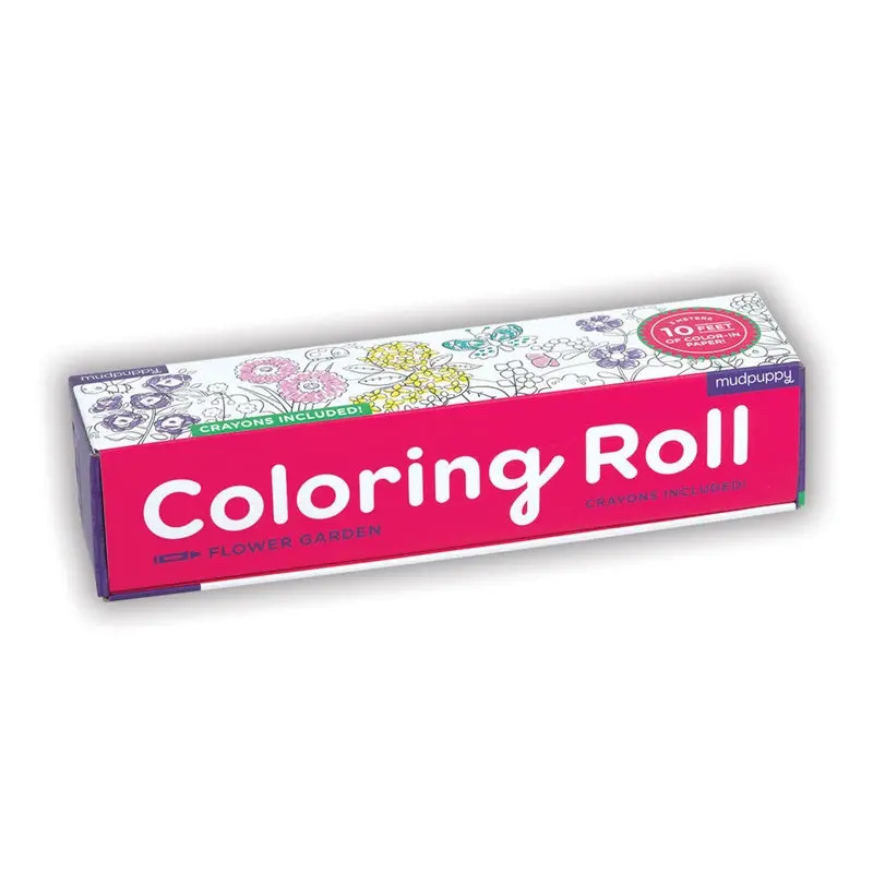 Mudpuppy - Flowers Garden Colouring Roll (Large) 1