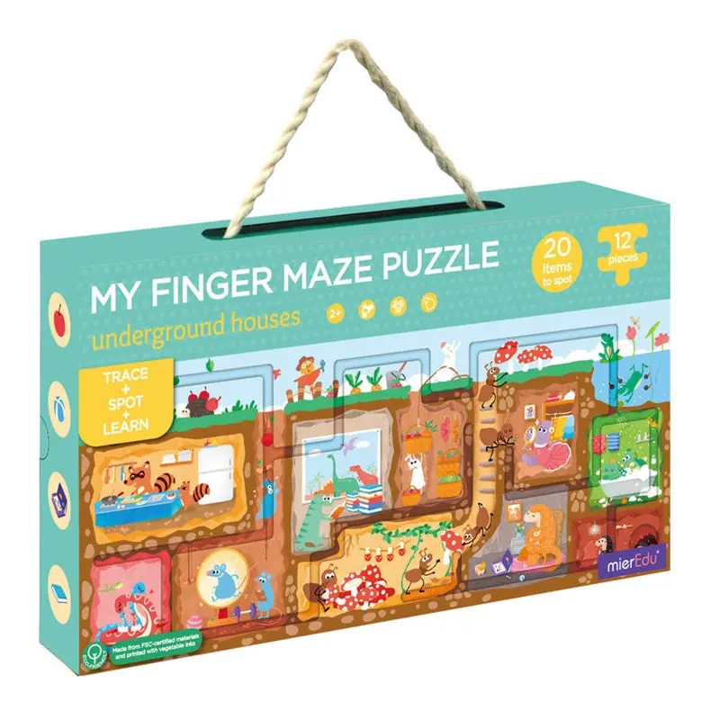 Mieredu - My Finger Maze Puzzle - Underground Houses 1
