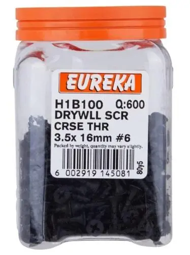Eureka Drywall Screw: Coarse Thread 1