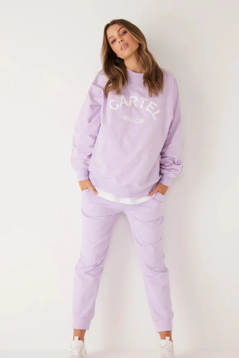 Cartel & Willow - Piper Sweater - Lilac 1