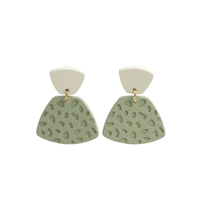 Stilen - Caz Green Drop Earrings 1