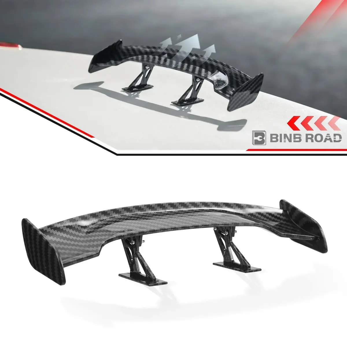 Us Car Mini Spoiler Wing, Mini Spoiler For Car Funny,Carbon Fiber B 1