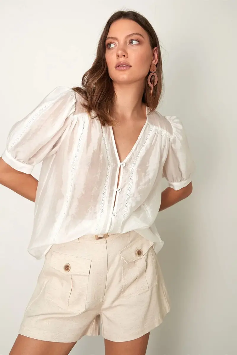 Esmaee - Desert Sun Blouse - Rice 1