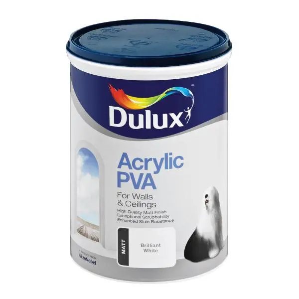 Dulux Acrylic Pva - Brilliant White 1