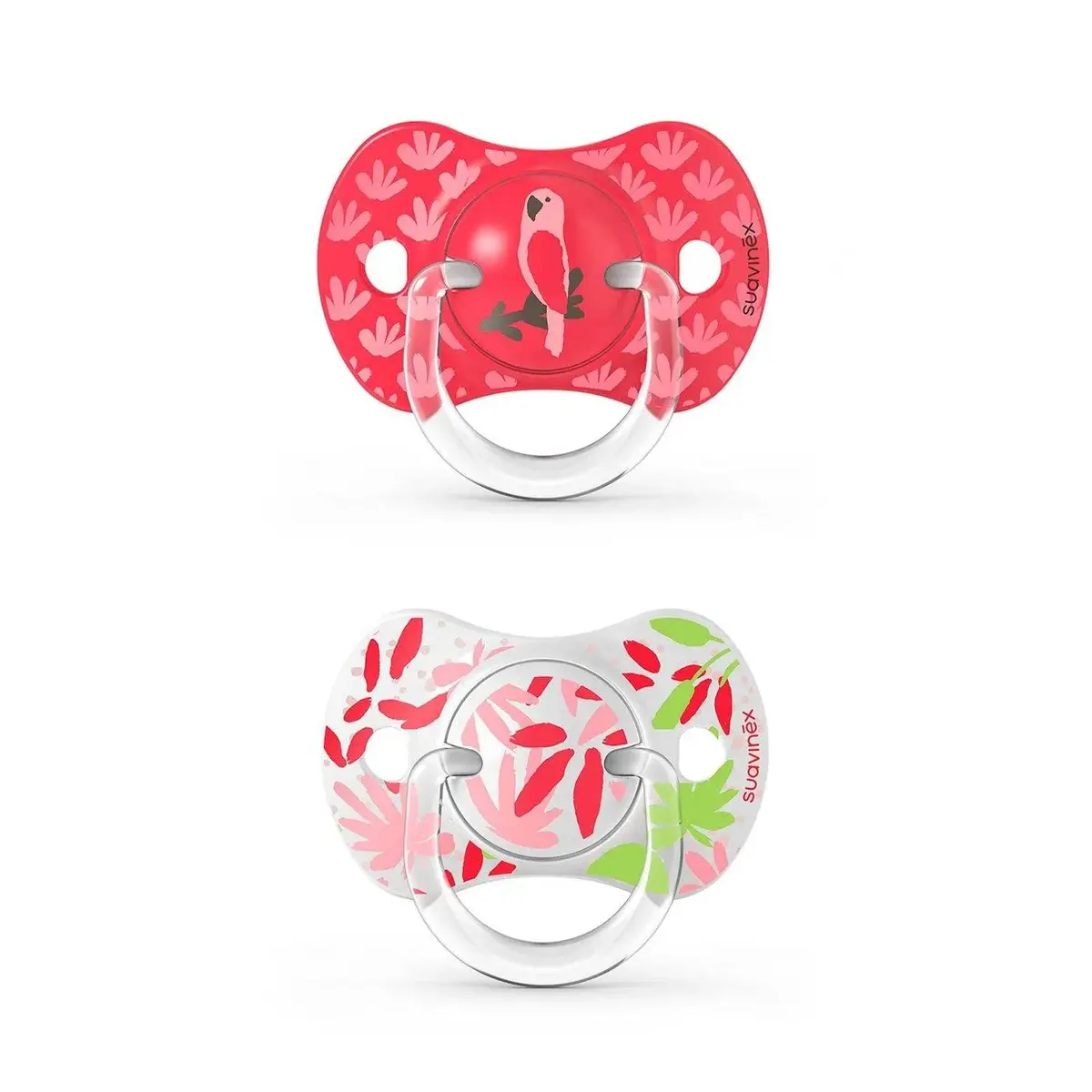 Chupete Fisiologica Silicona 6/18M Jungle Rosa, Suavinex 1