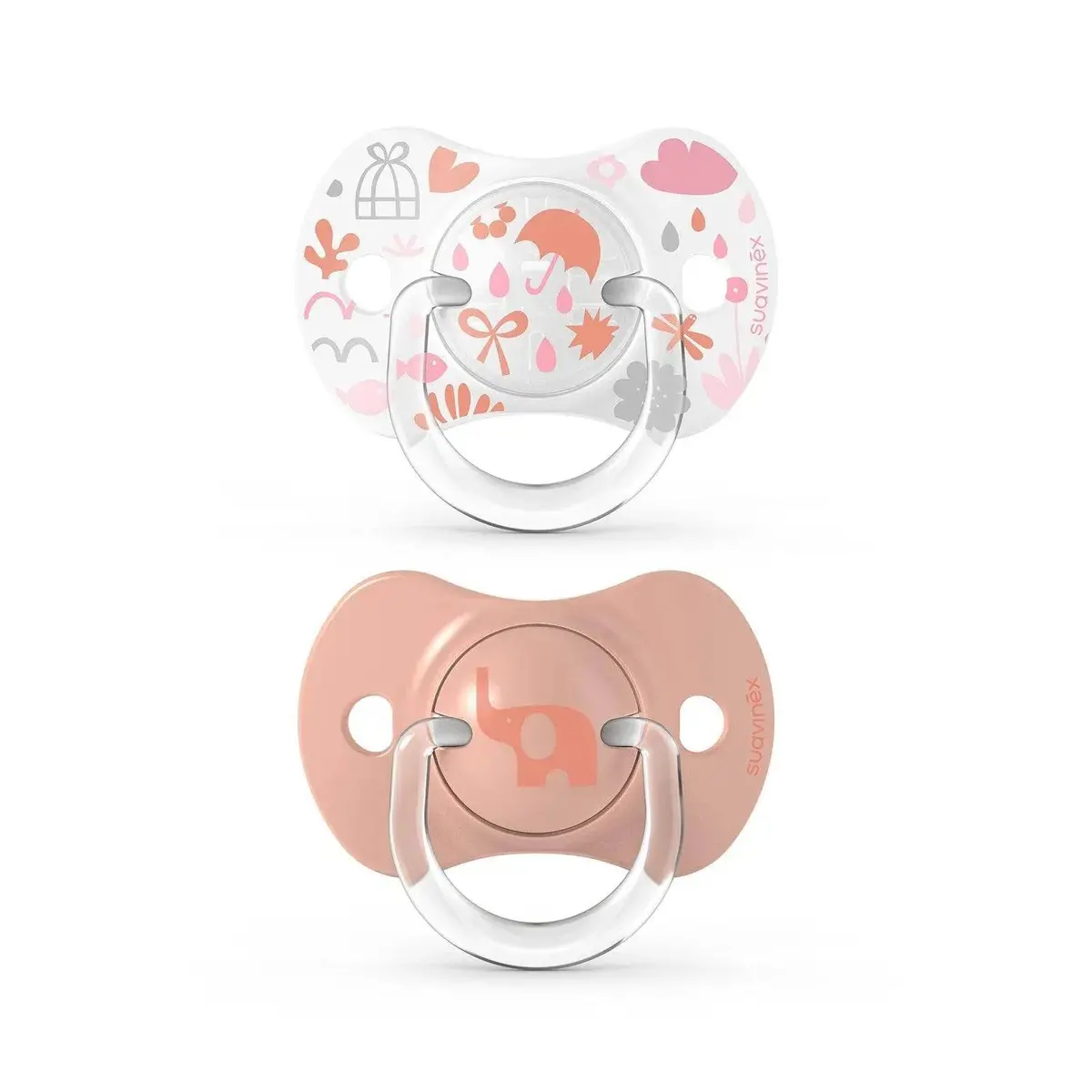 Chupete Fisiologica Silicona 6/18M Memories Rosa, Suavinex 1