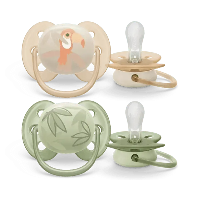 Chupete Ultra Soft 0-6M Niño, Philips Avent 1