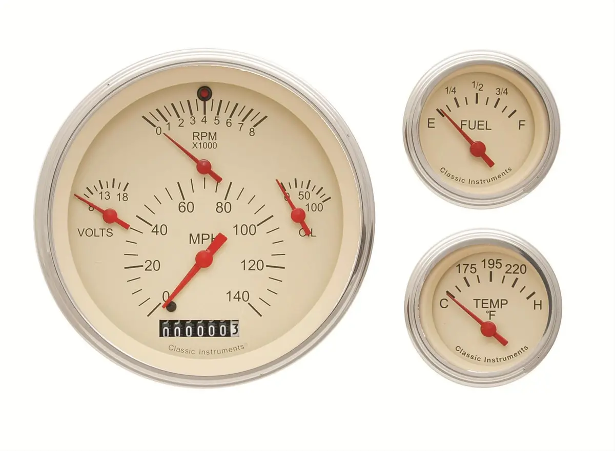 Classic Instruments Te01Tslf Tetra Series Gauge Set – Custom Dash Integration 1
