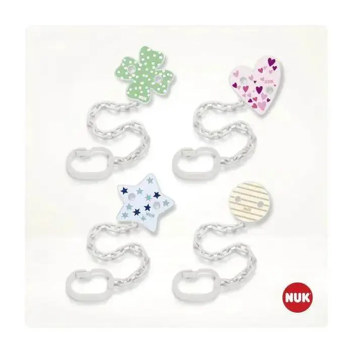 Clip Cadena Sujeta Chupete Mix De Colores, Nuk 1