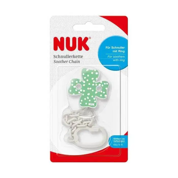 Clip Cadena Sujeta Chupete Mix De Colores, Nuk 3