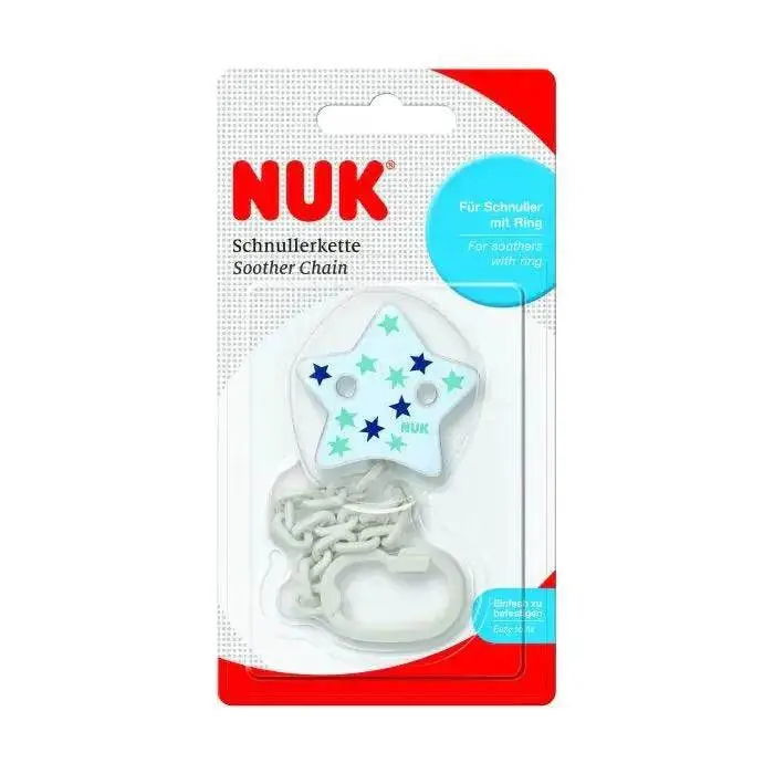 Clip Cadena Sujeta Chupete Mix De Colores, Nuk 1
