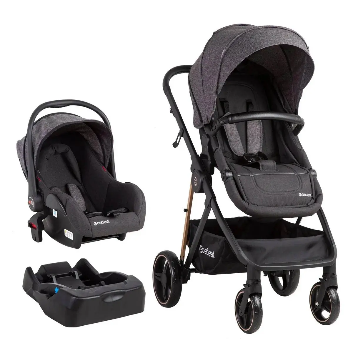 Coche Travel System Cosmos Negro, Bebesit 1