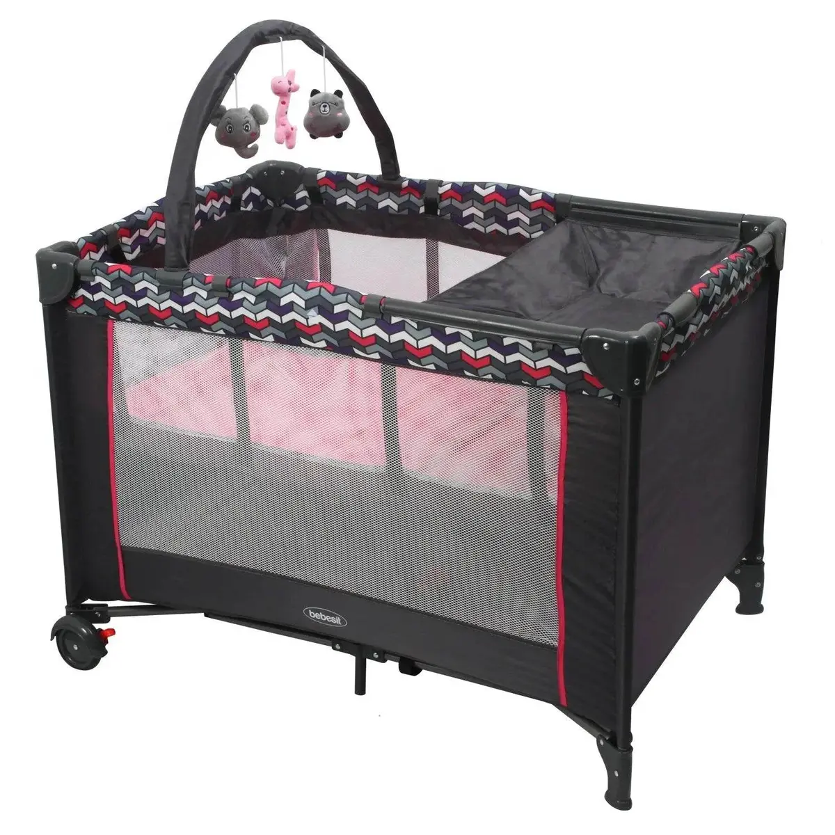 Cuna Pack And Play Sleep Ii Rosado, Bebesit 1