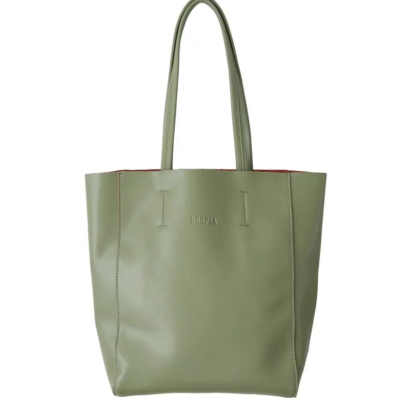 Hoopla - Large Portrait Tote - Olive Green 1