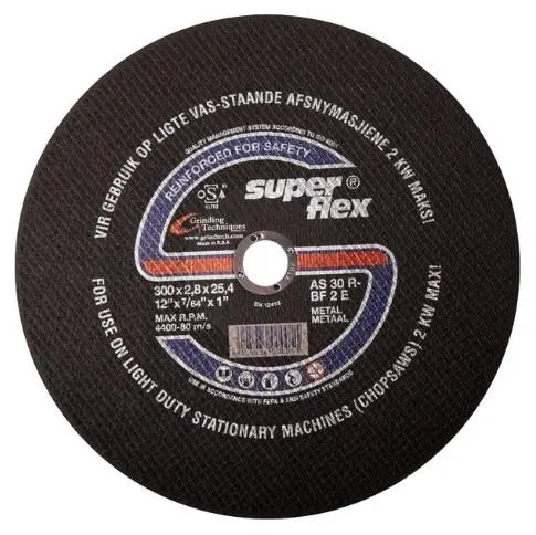 Superflex Quality Steel Cutting Disc - Stationary Machines 1