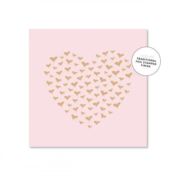 Just Smitten Mini Gift Card - Pastel Heart Cluster 1