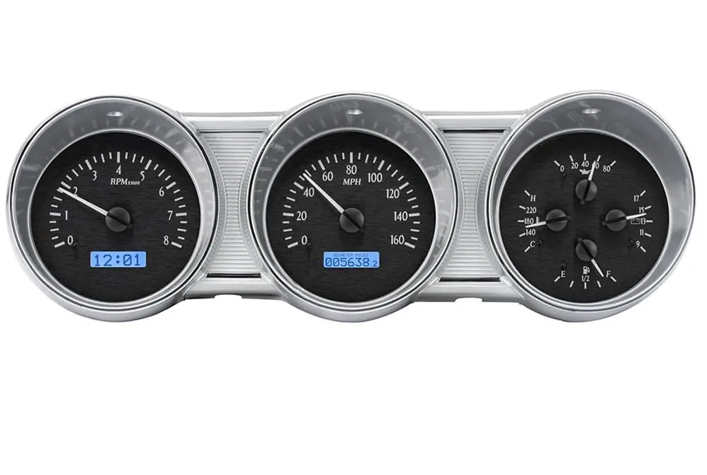 Dakota Digital Vhx Series Full-Gauge Cluster Kit For Front-Mount Applications - Vhx-62F-Far-K-B 2