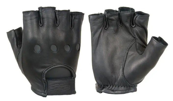 Damascus D22s Leather Driving Gloves : 1/2 Finger 1