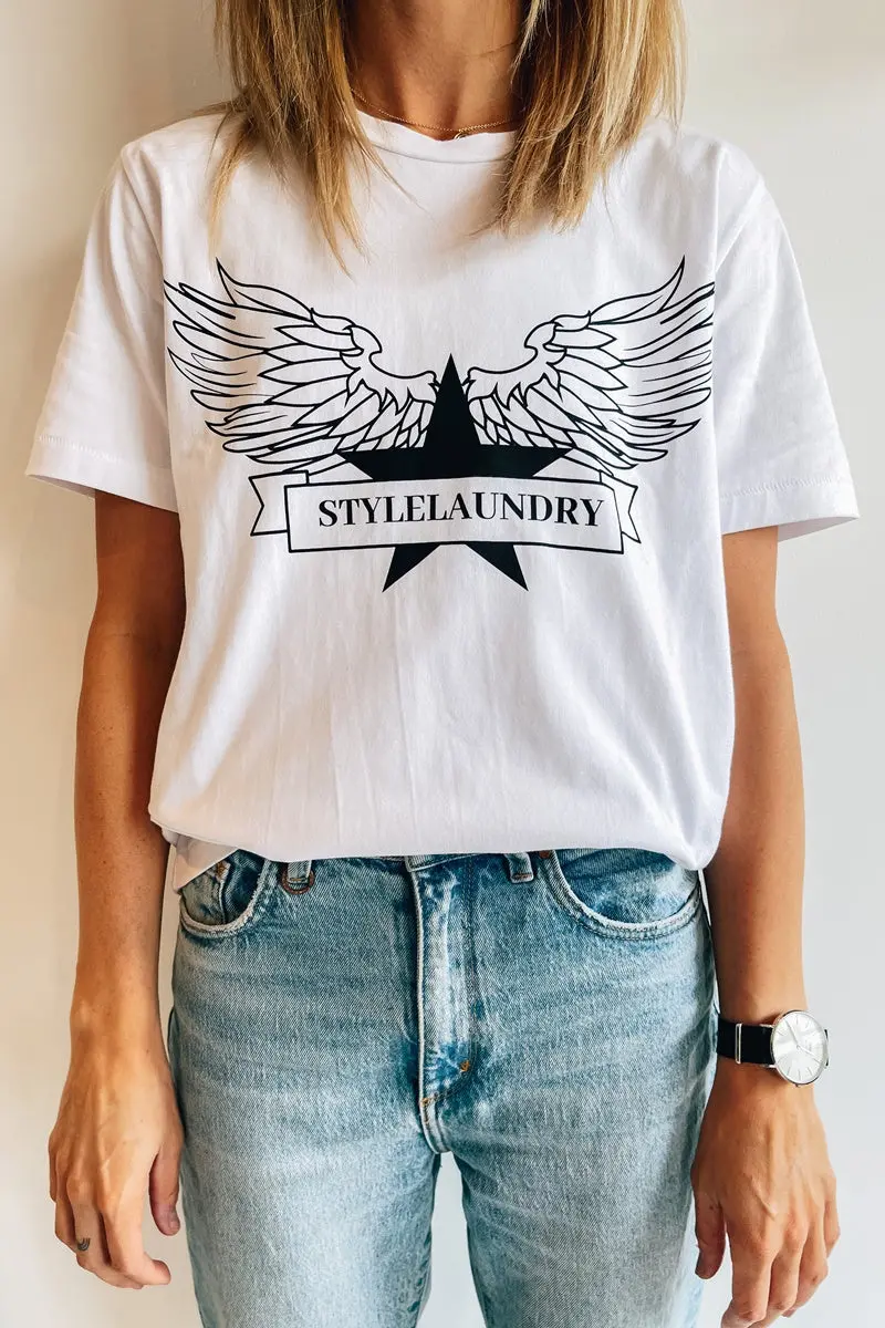 Style Laundry - Wings Tee - Black 1