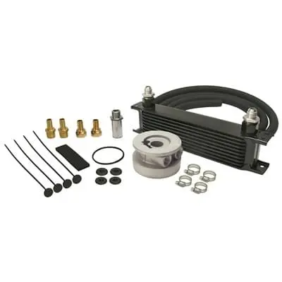 Derale 15603 Stacked-Plate Engine Oil Cooler Kit - 13 Row 1