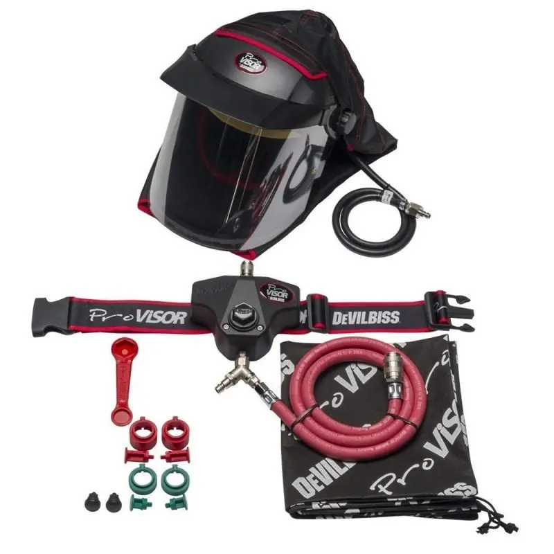 Devilbiss Prov-650 Complete Airfed Visor Kit 1