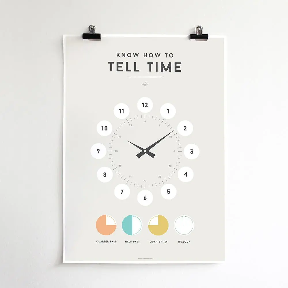 Squared Charts - Tell Time 1
