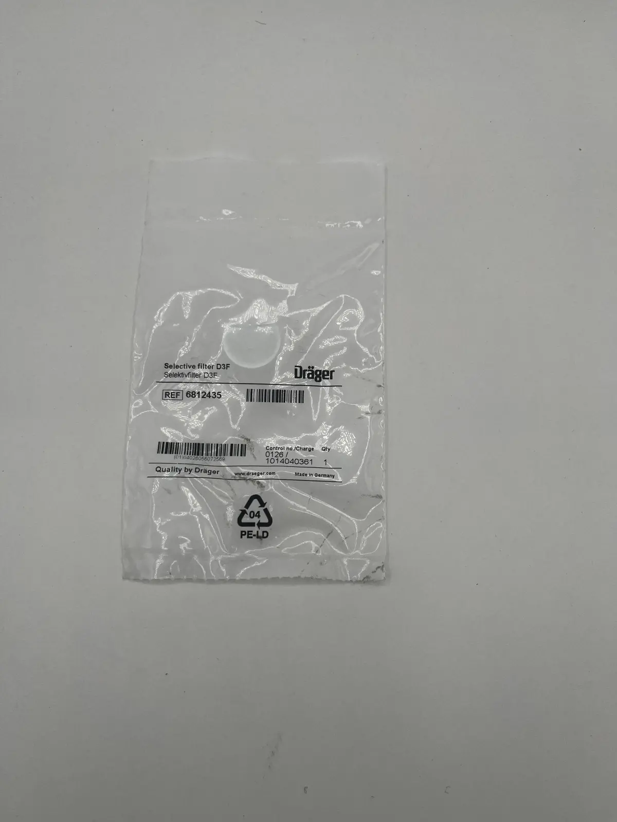Draeger 6812435 Selective Filter D3f 1