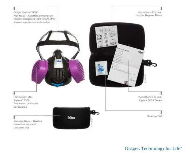 Draeger Wildland Respiratory Protect Kit Large - Pn : Na10754 2