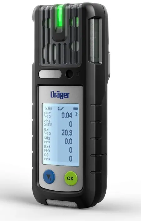 Draeger X-Am 5800,Catex,O2/H2s-Lc,Co,O3,Nimh - Pn : Vn01217 1
