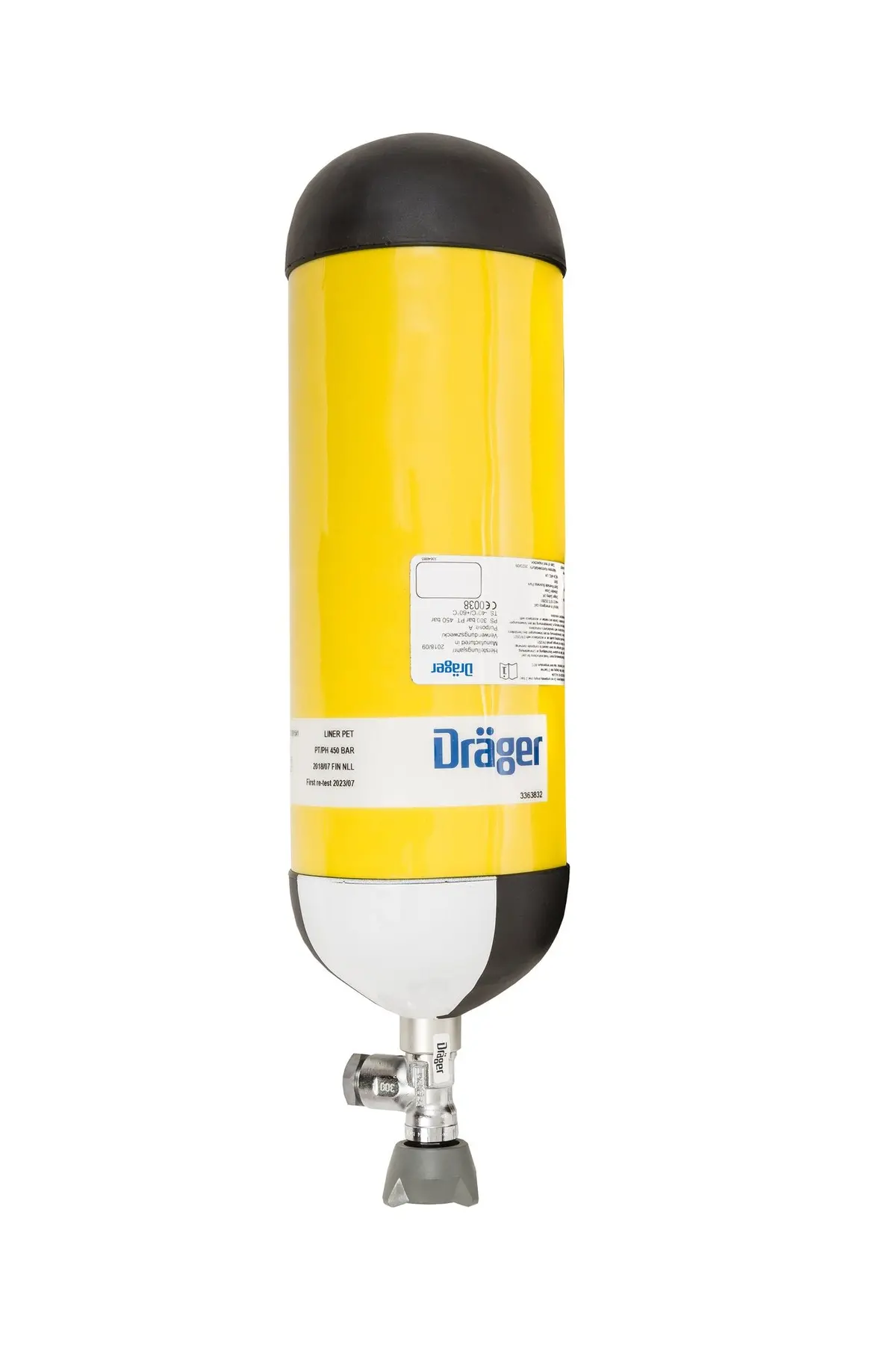 Dräger 30-Minute 2216 Psi Carbon Composite (Yellow) - Pn 4055701 1