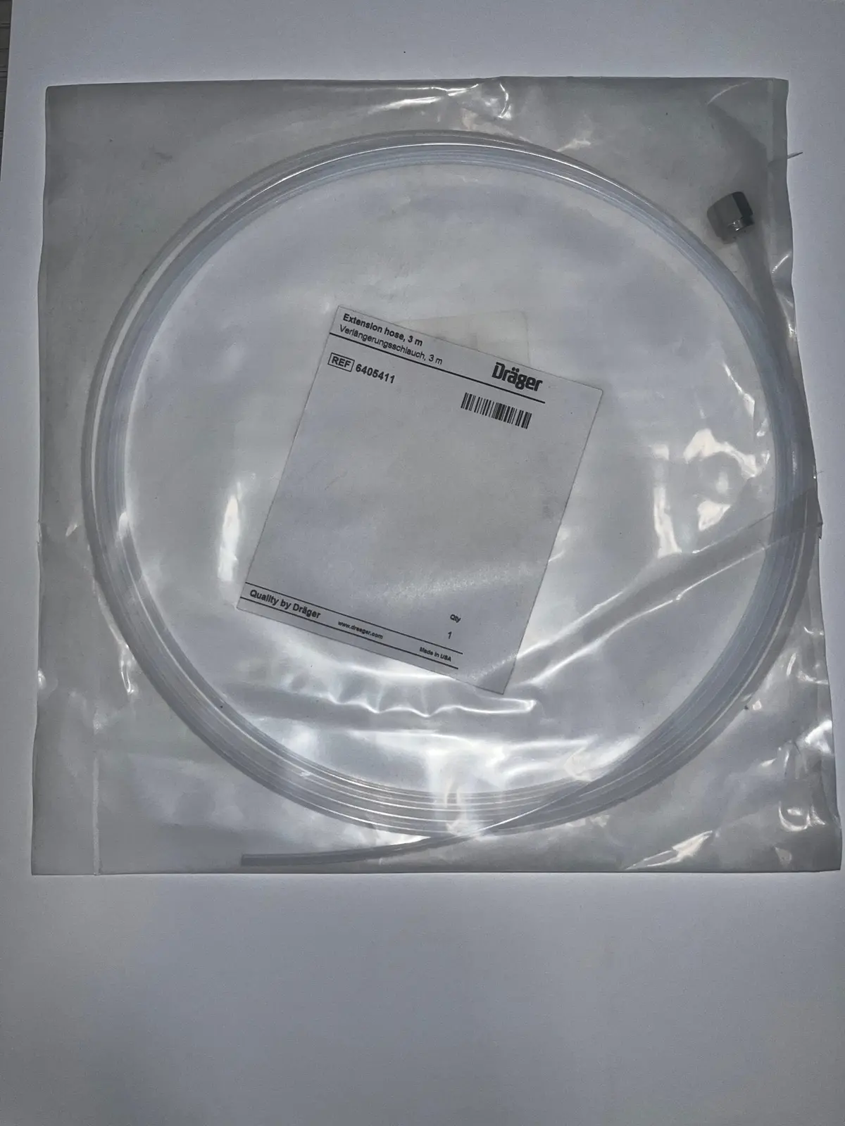Dräger Extension Hose, 3 M - Pn 6405411 1