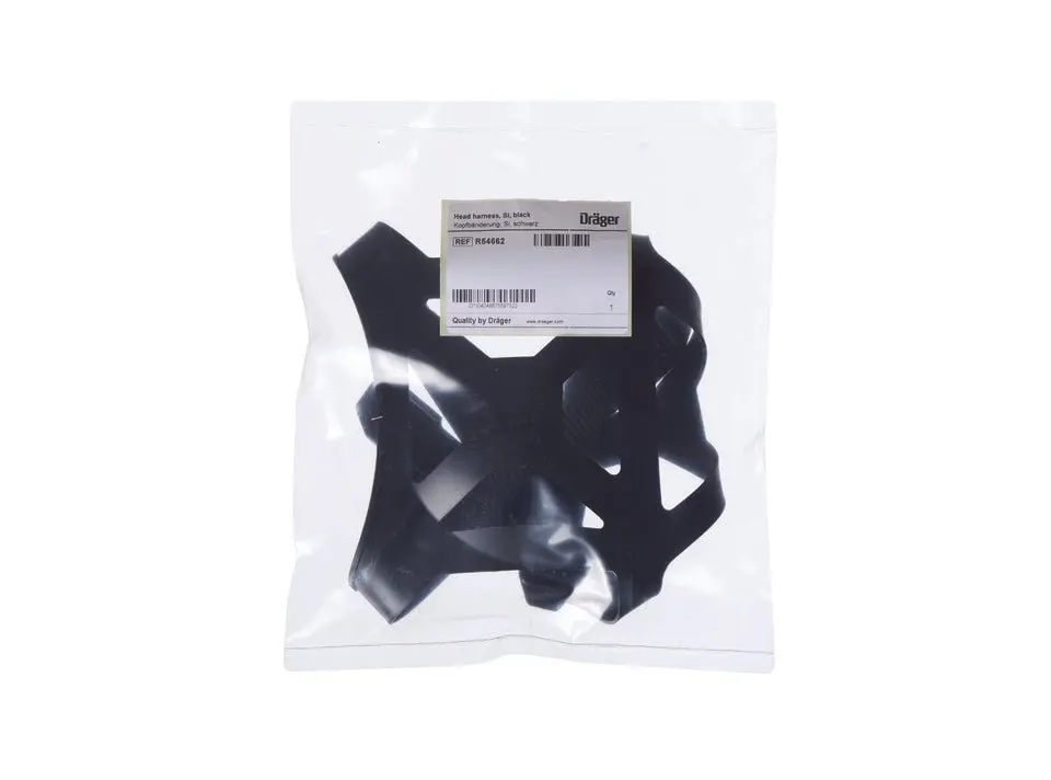 Dräger Head Harness, Si, Black - Pn : R54662 1