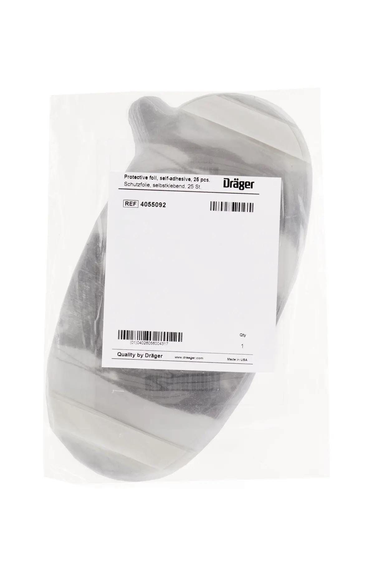 Dräger Protective Foil For Full Face Masks - Pn 4055092 1