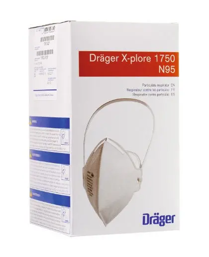Dräger X-Plore 1750 N95 Mask - Niosh Approved - Pn: 3951329 (3951331) 1