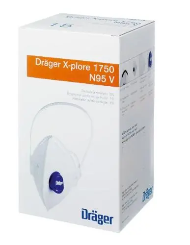 Dräger X-Plore 1750 N95 With Exhalation Valve - Pn: 3951335 1