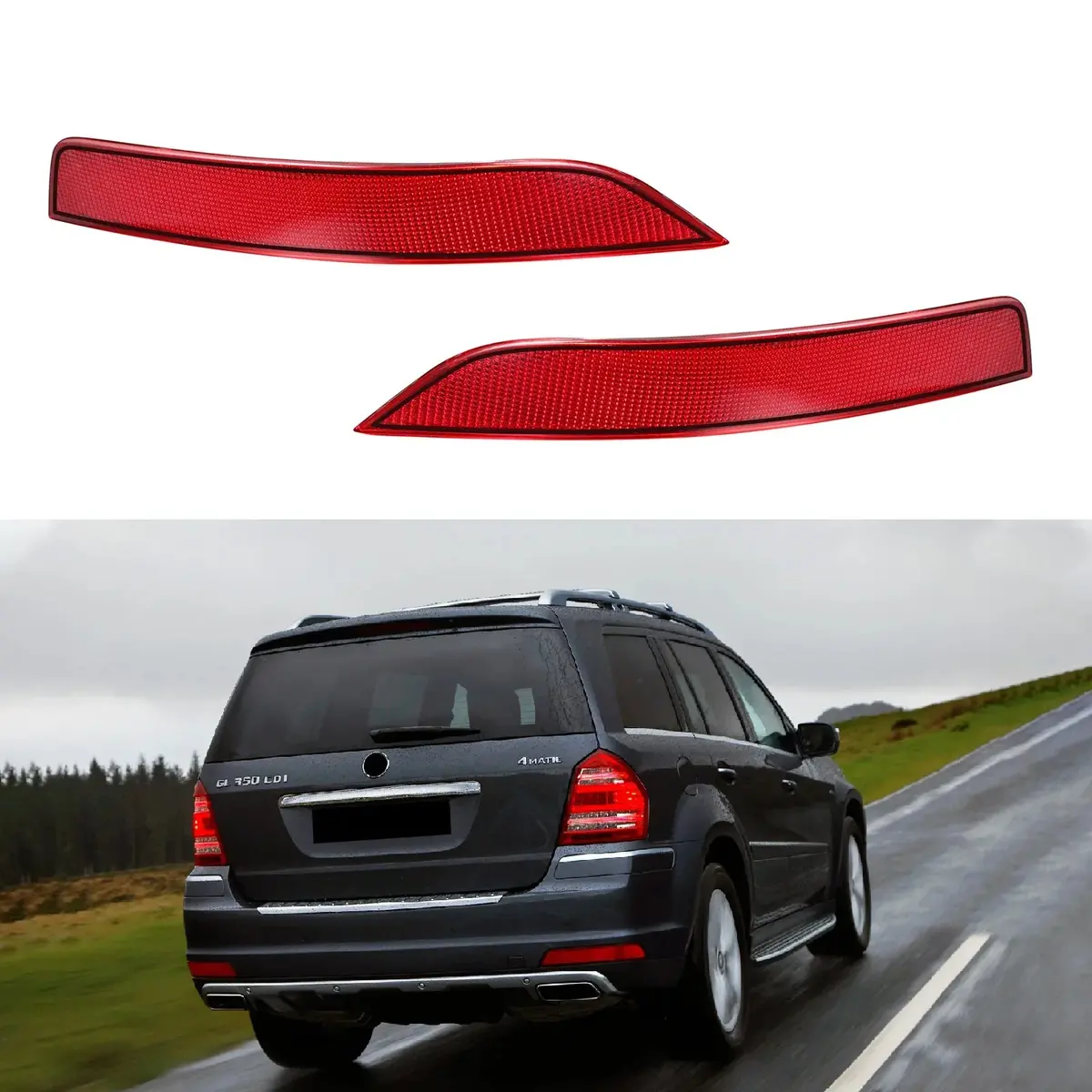 Us 1648200974 + 1648201074 Rear Bumper Reflector 1