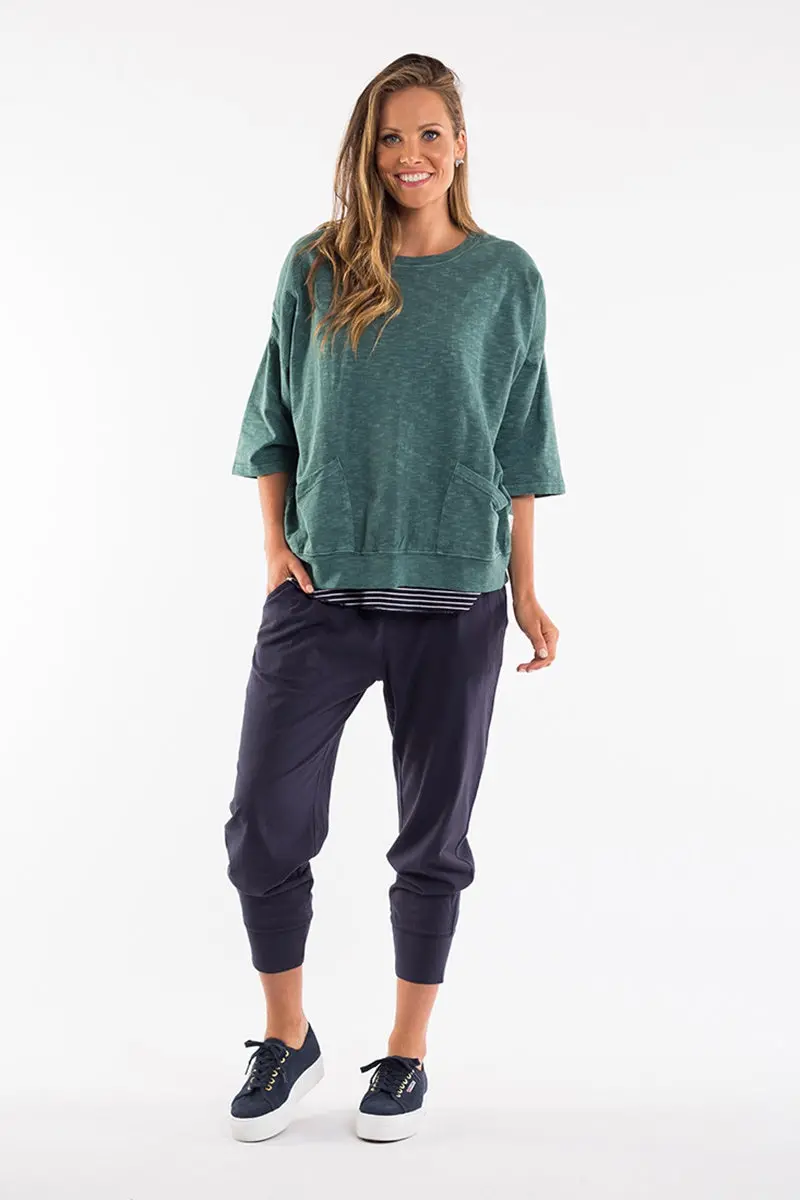 Elm - Fundamental Mazie Sweat - Sage Green 1