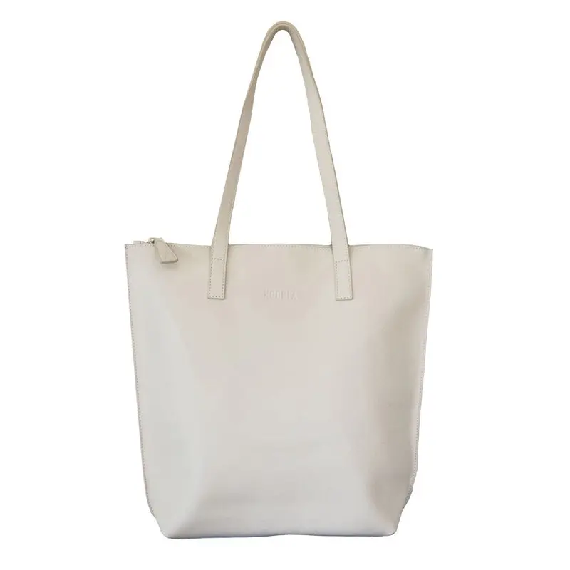 Hoopla - Small Zip Tote - Cream 1
