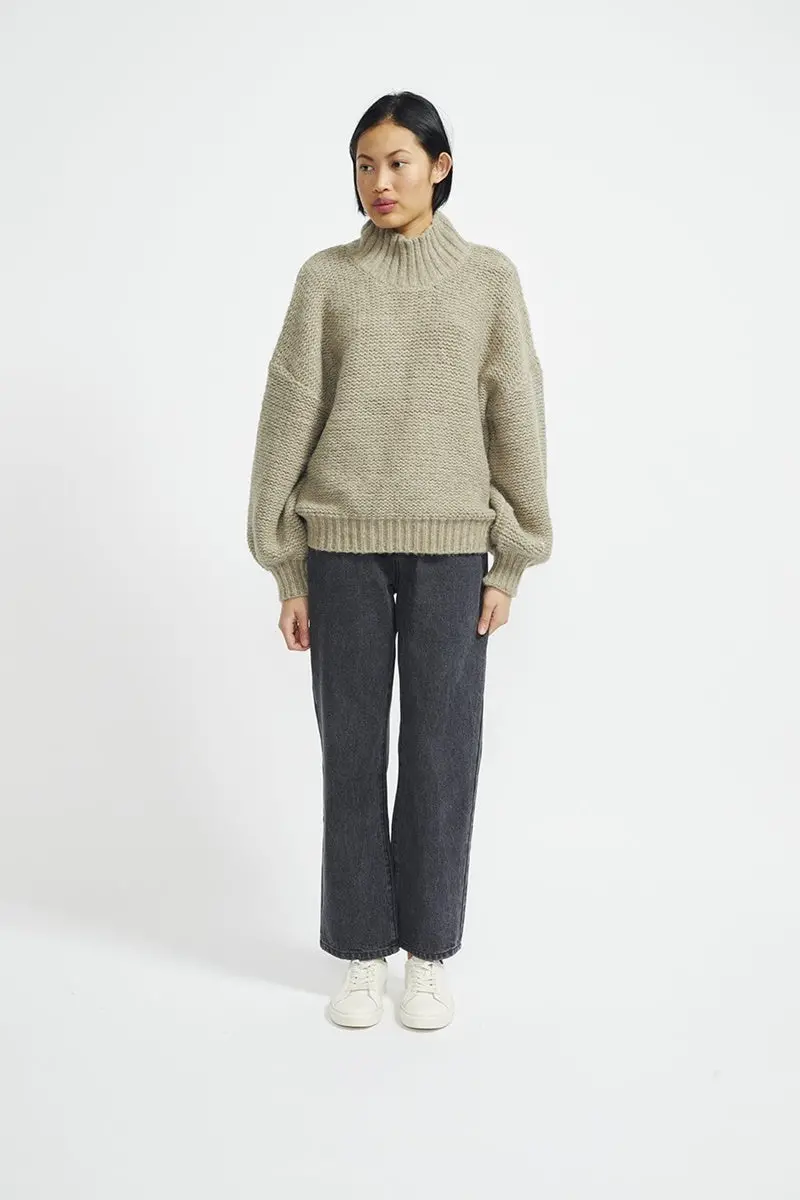 Staple - Margo Blouson Jumper - Sage 1
