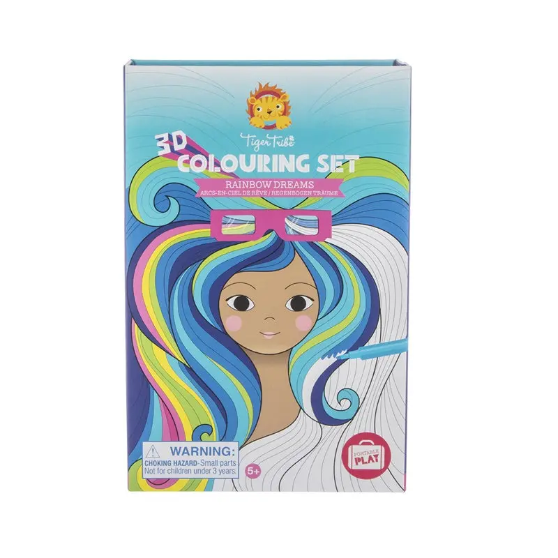 Tiger Tribe - 3D Colouring Set - Rainbow Dreams 1