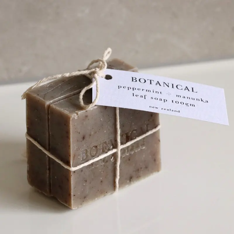 Botanical - Peppermint + Manuka Leaf Soap - Twin Set 1