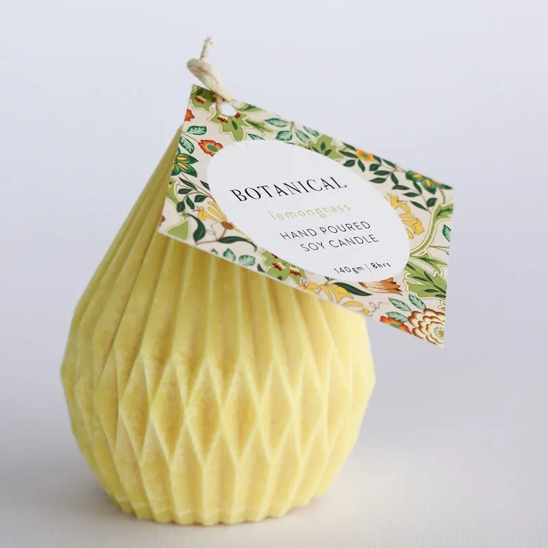 Botanical - Lattice Lantern Soy Candle Lemongrass 1