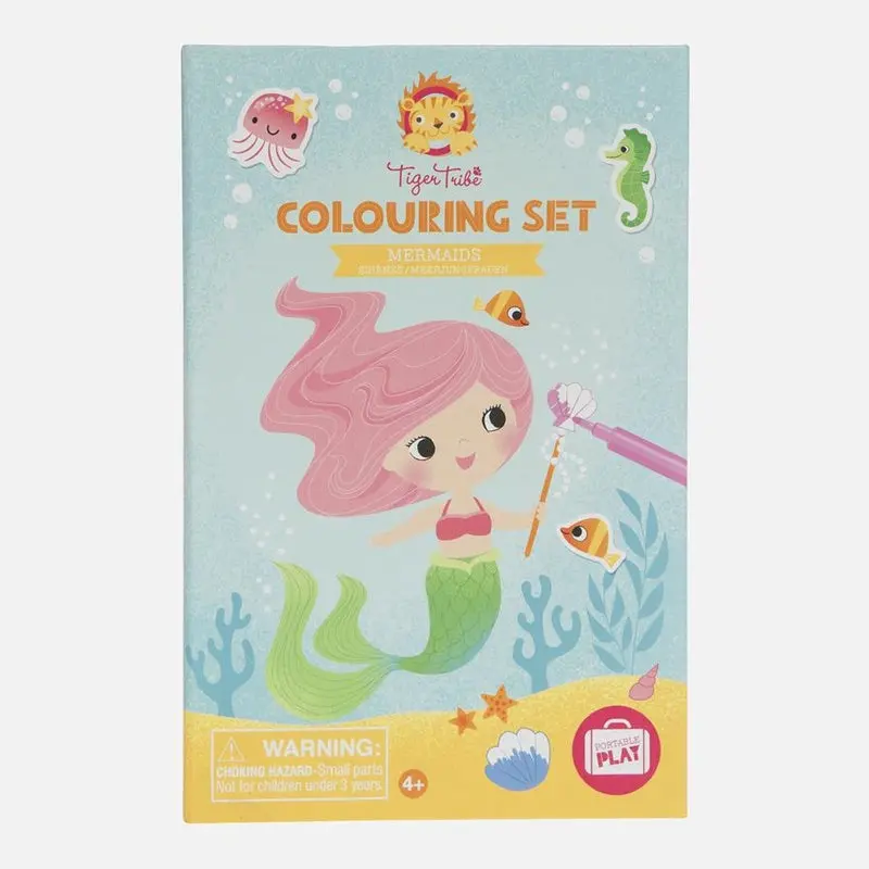 Tiger Tribe - Colouring Set - Mermaids 1