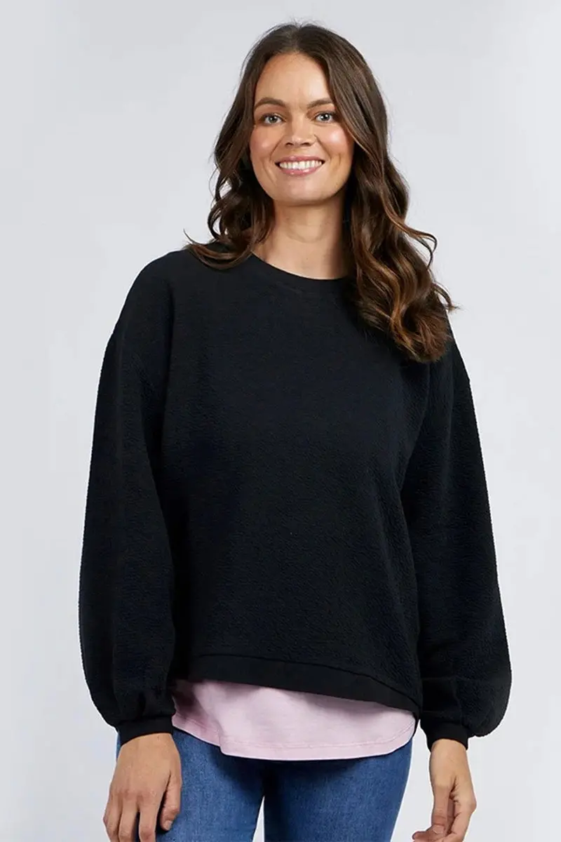 Elm - Piper Sweat - Black 1