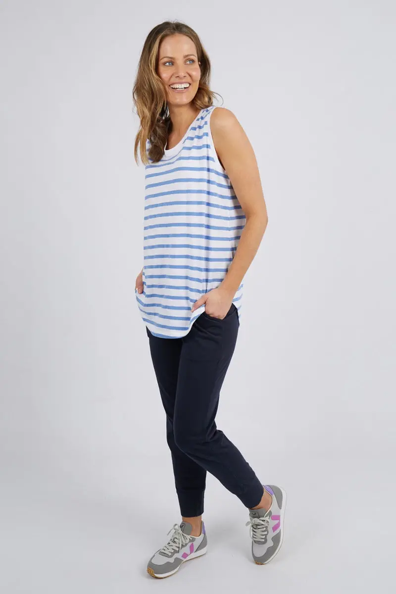 Elm - Scoop Tank - Cornflower & White 2