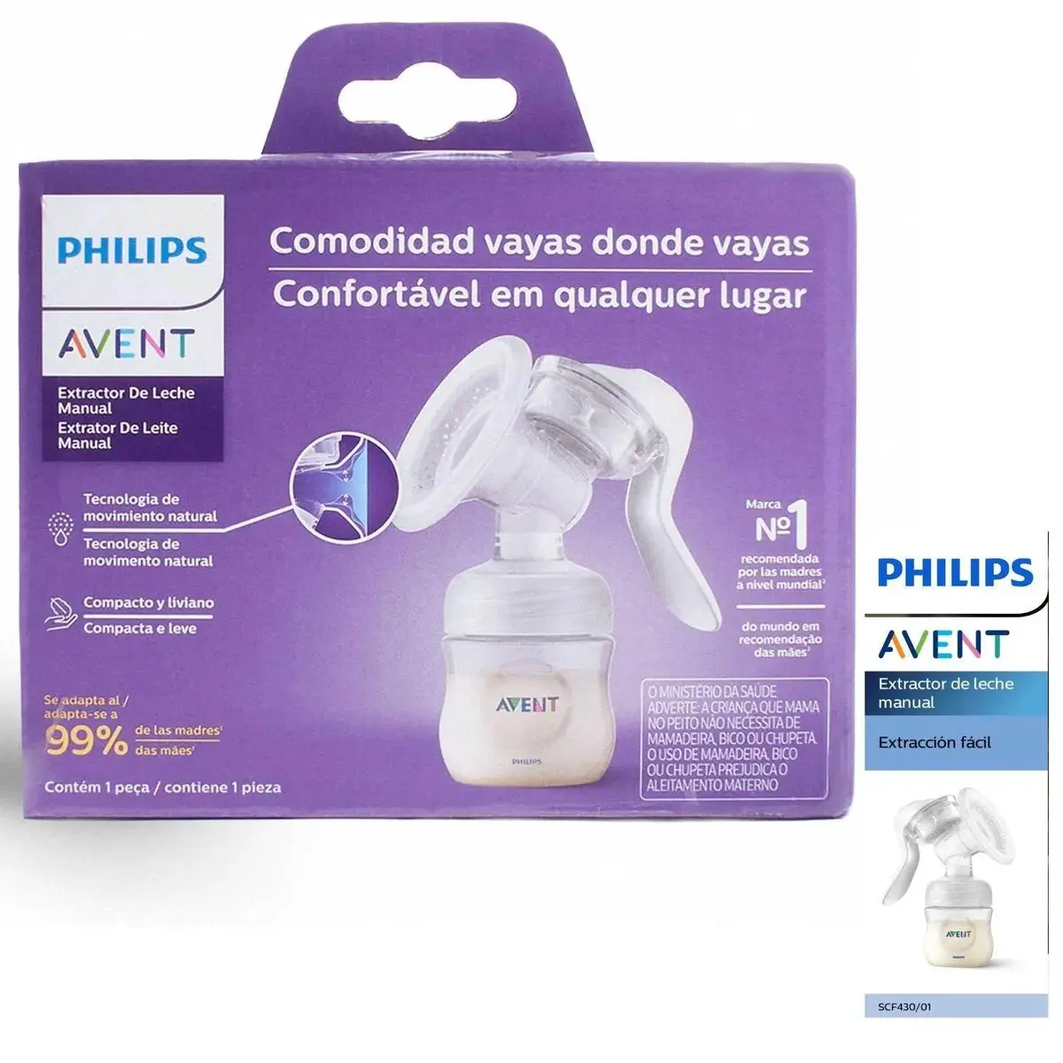 Extractor De Leche Manual Scf430/01, Philips Avent 1