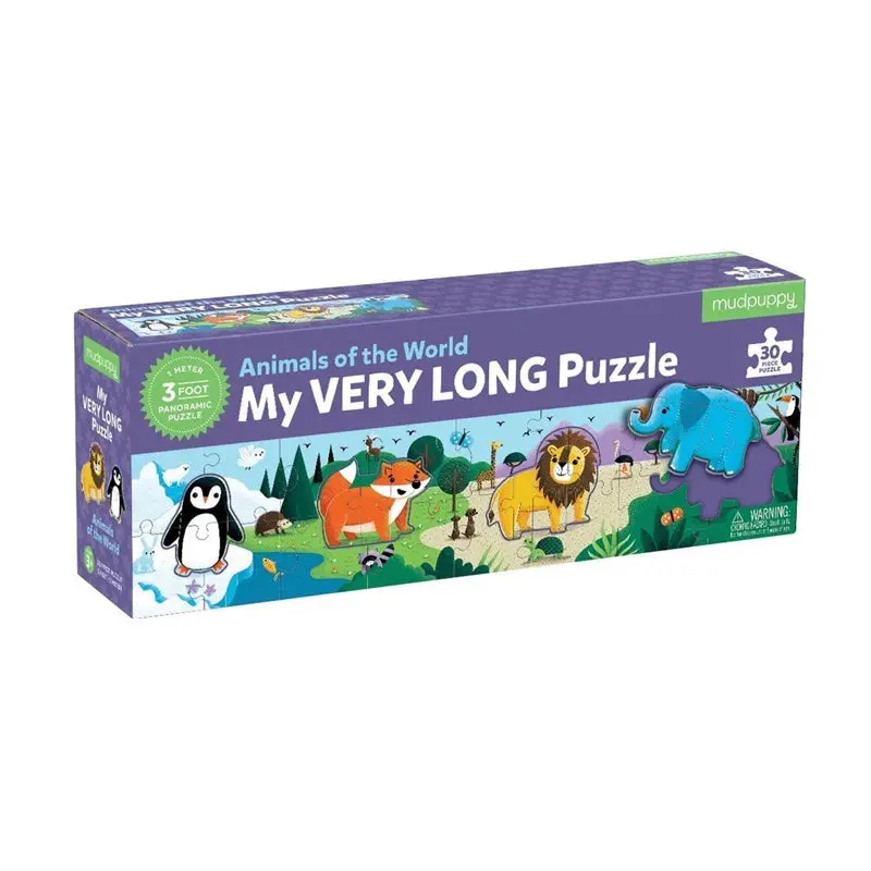 Mudpuppy - My Very Long Puzzle - Animals Of The World 1