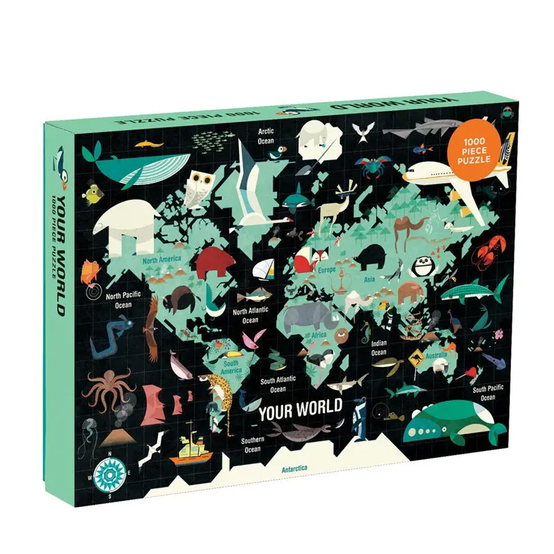 Mudpuppy - Your World Puzzle, 1000Pcs 1